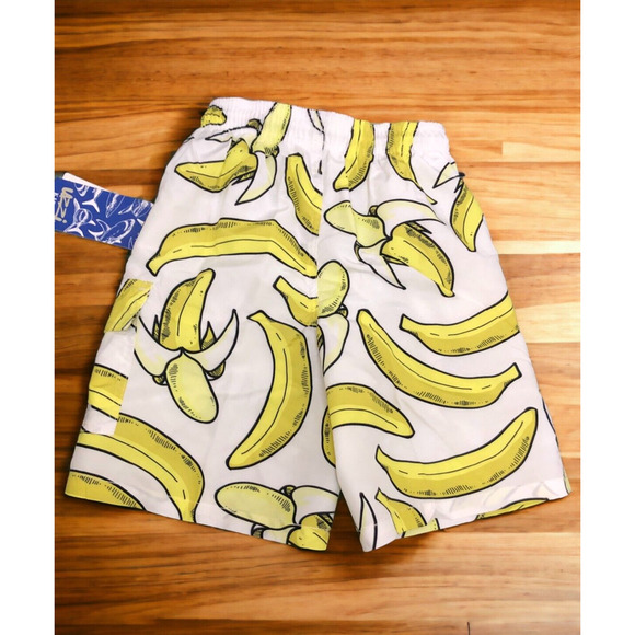 UZZI Banana Swimsuit Swim Boys Shorts Trunks Size S NWT Vacation Fun Pool - Picture 3 of 11